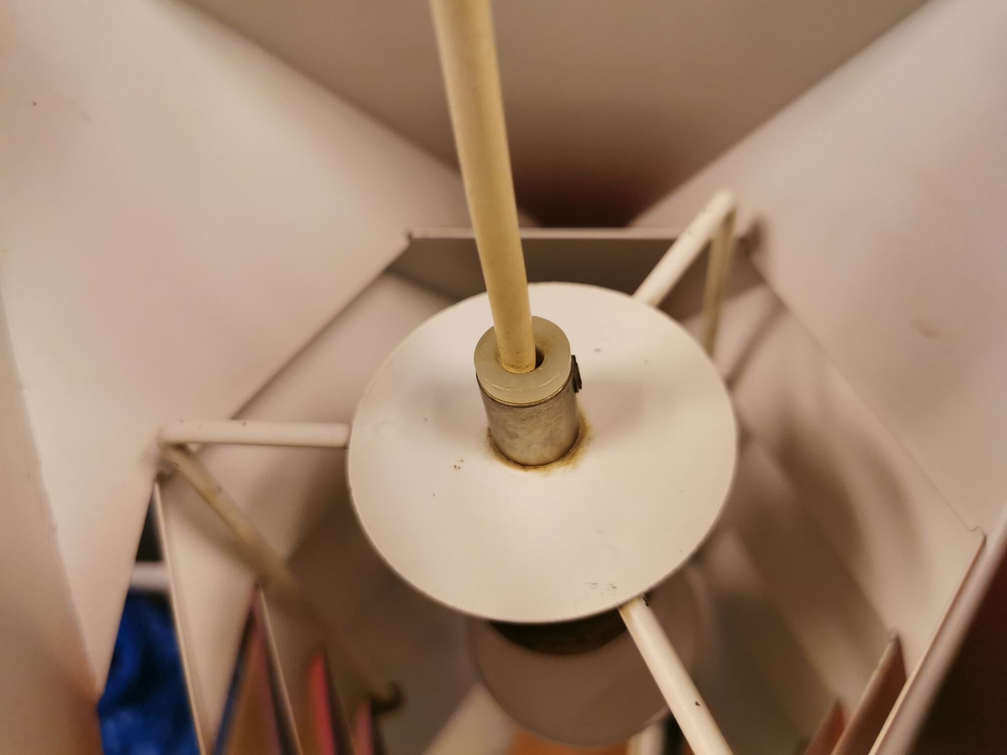 Hanging lamp, designed by the famous Louis Weisdorf, for Danish Lyfa in 1970, model EKKO