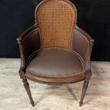Louis XVI cane office chair