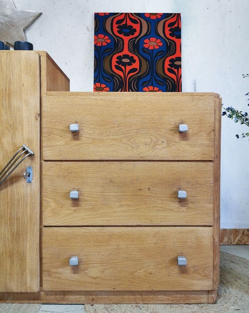 Asymmetrical art deco dresser