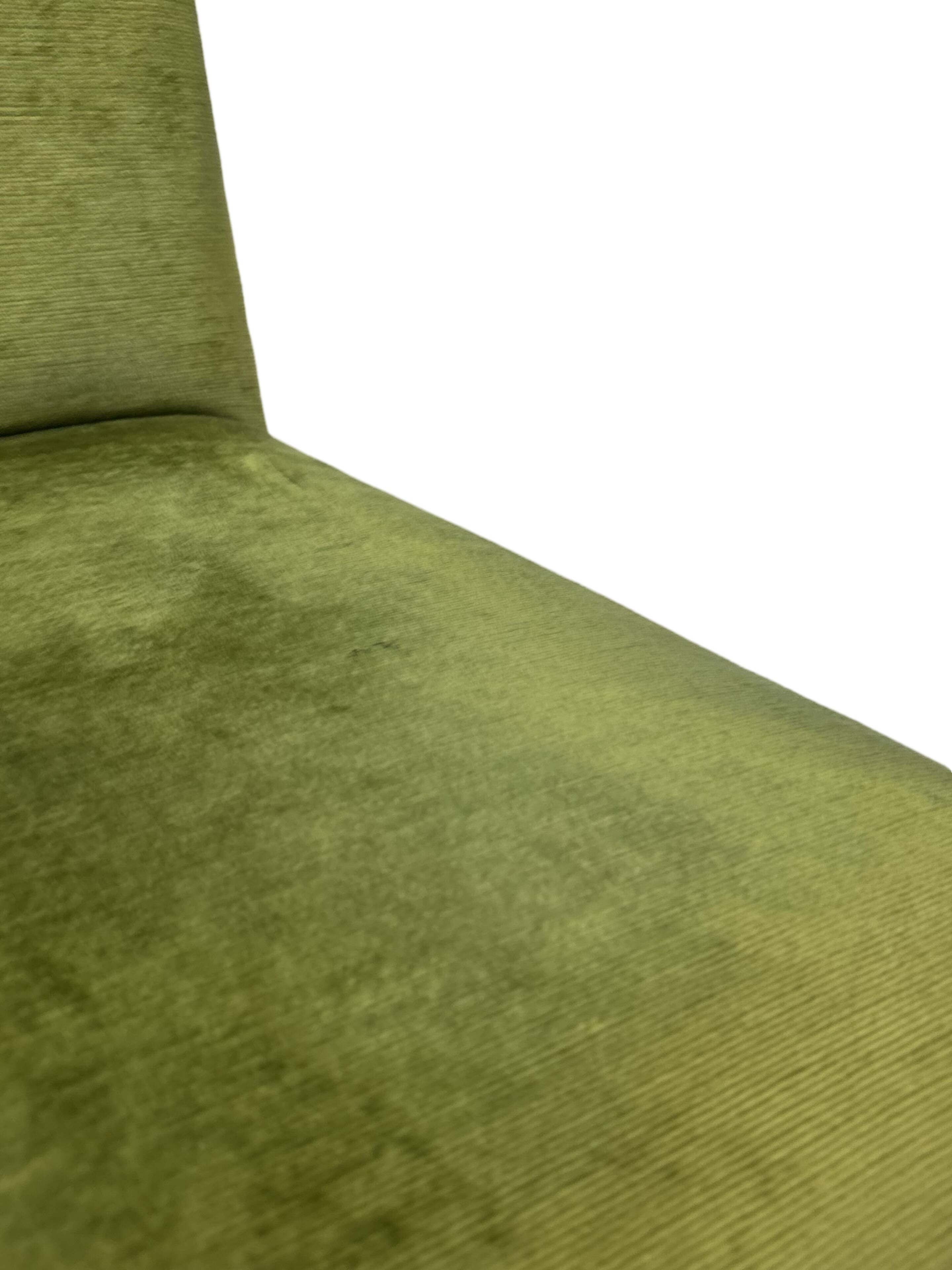 Vintage armchair solid wenge design 60s leather armrests design