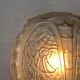 Lampe à poser globe vintage en verre art déco