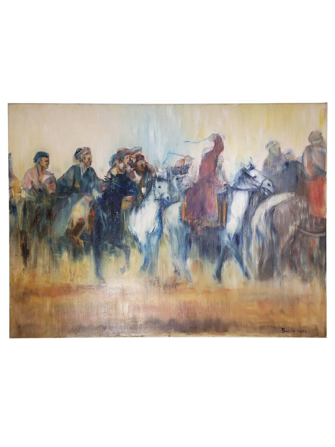 Painting – Riders & Horses, Béatrice Farge