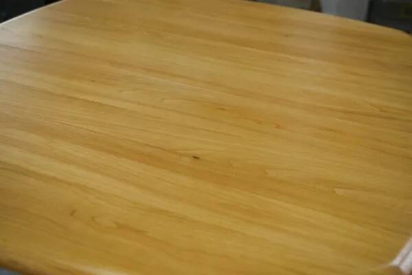 Solid elm table in the style of Maison Regain, 1970s