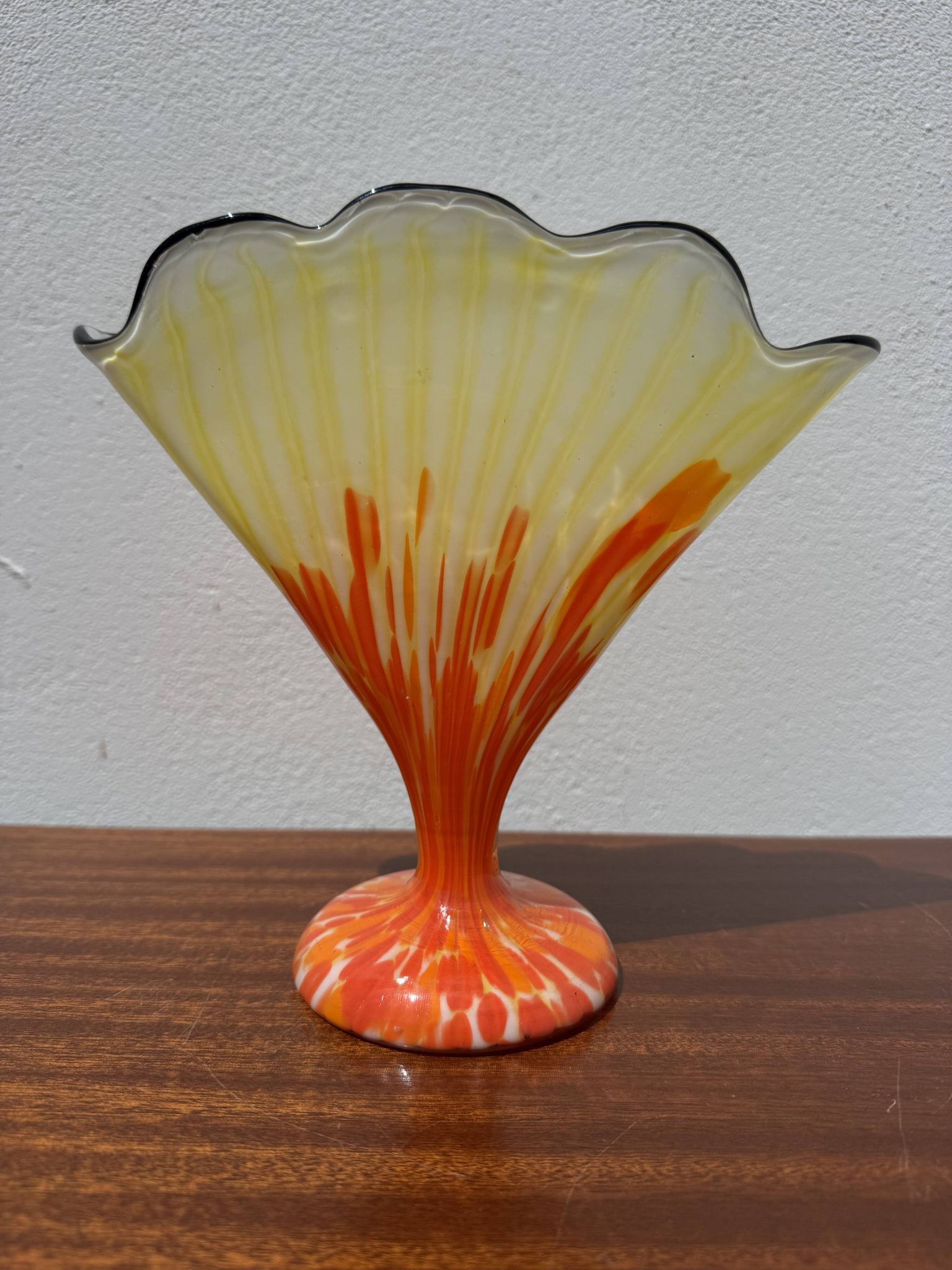 Vase éventail Franz Welz Art Déco