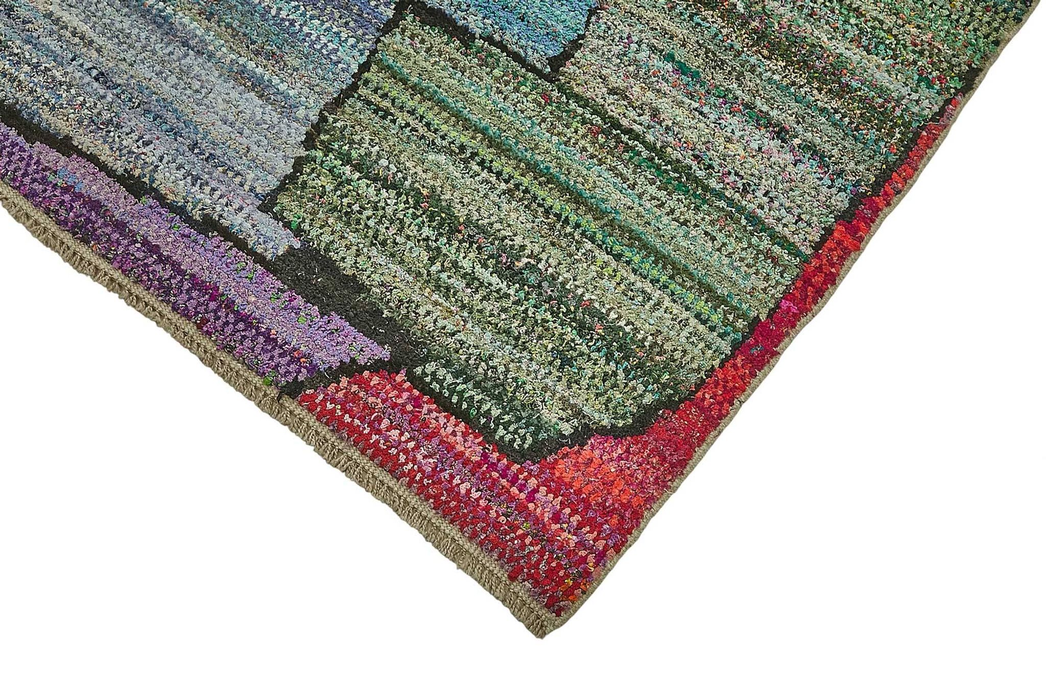Handwoven Turkish Recycled Boho Rug 197 cm x 313 cm