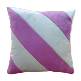 Coussin patchwork de velours