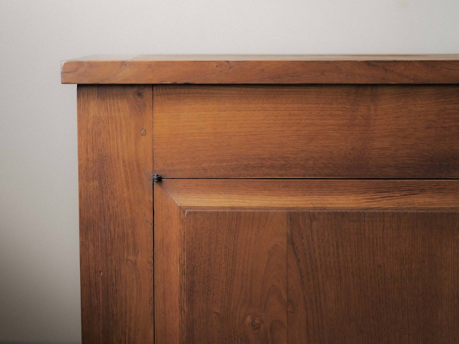 4-door buffet in solid oak, France, around 1960