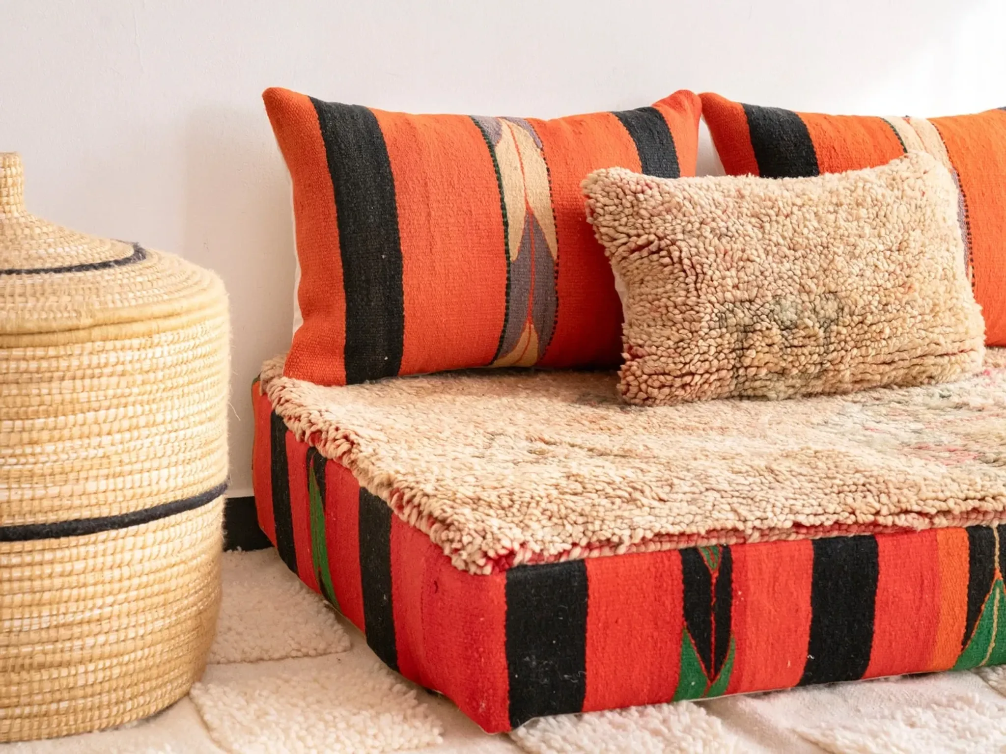 Bohemian oriental floor sofa 120 cm