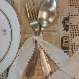 Set of 10 antique silver-plated cutlery
