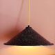 Large vintage industrial sheet metal pendant light 39 cm