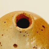 Vase boule céramique grès vintage