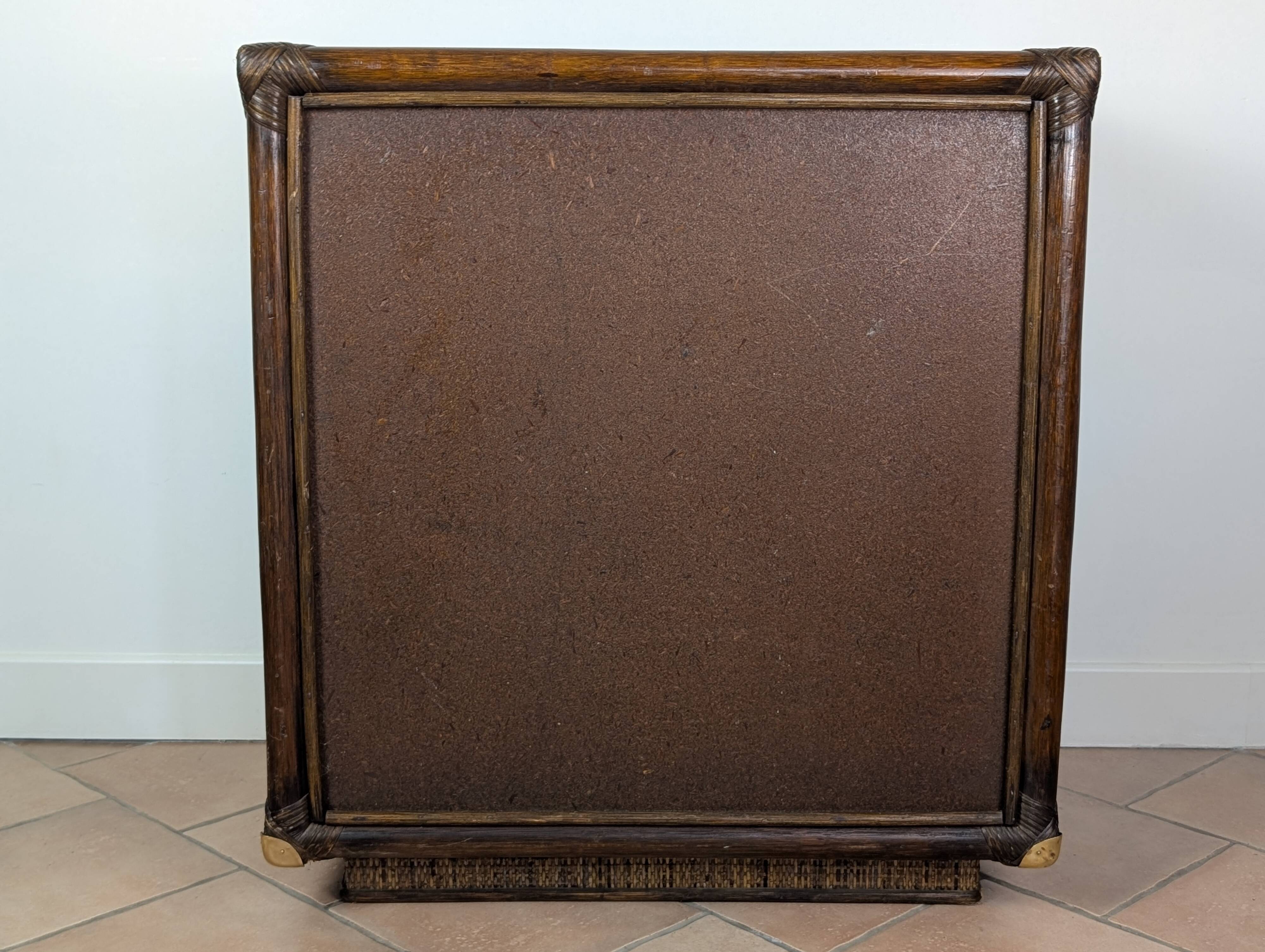 Commode bambou et rotin