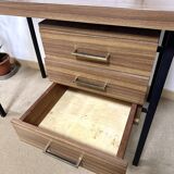 Vintage desk feet black metal