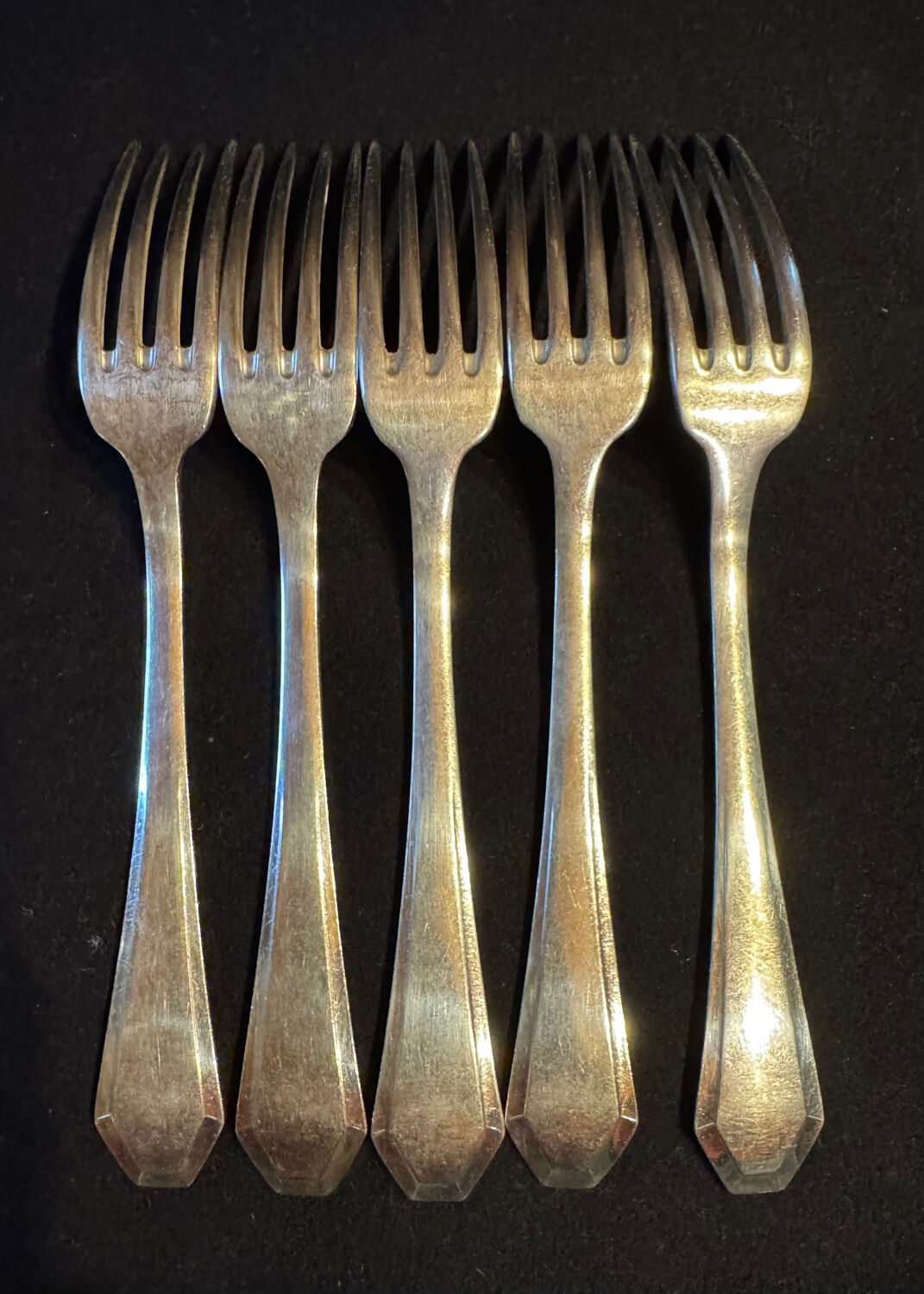 Set of 11 antique place settings – Saglier Frères & Cie, silversmiths in Paris