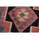 1970s Vintage Turkish Handmade Wool & Cotton Pink Runner Rug 101x318
