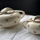 Duo Théière & Sucrier Salins France - Décor Floral Vintage - + 2 tasse