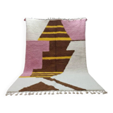 Handmade natural Berber rug 3x2 m