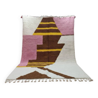 Handmade natural Berber rug 3x2 m