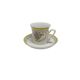 Cup with saucer, art nouveau, porcelain, Germany, 1950s