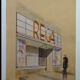 Boutique in Paris, Rega - large original architectural drawing - 1949 - Marc Saunier