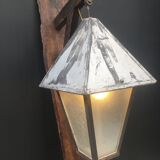 Lampadaire sur potence bois