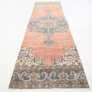 3x10 Rug For Hallway Pale Red Oriental Vintage Runner Rug 91x315Cm
