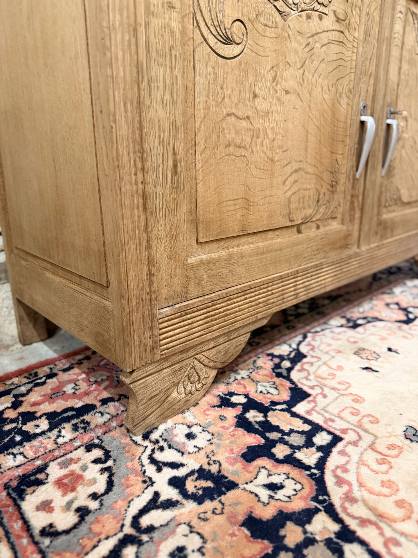 Superb stripped Art Deco wooden buffet