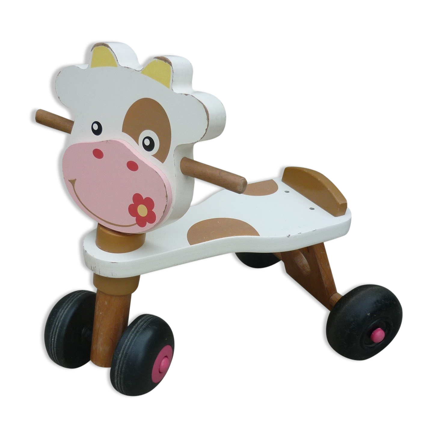 Wooden trotter carrier cow