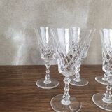 set of 7 crystal glasses