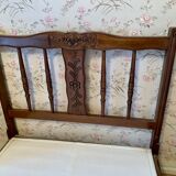 Bed made of vintage wood