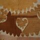 Vintage Turkish hand-knotted rug 131x136 cm