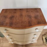 Rounded front chest of drawers