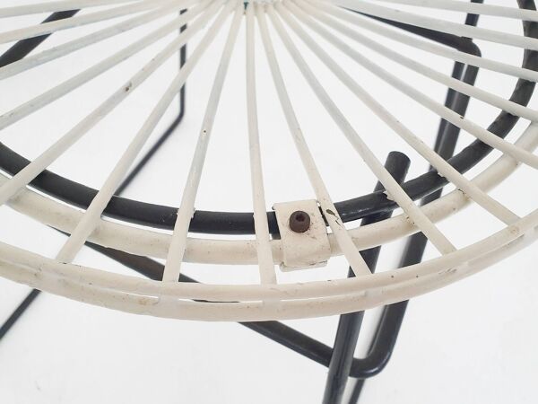 Chaises en fil de fer D. Dekker pour Tomado, Pays-Bas, années 1950