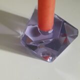 Murano cut glass candle holder