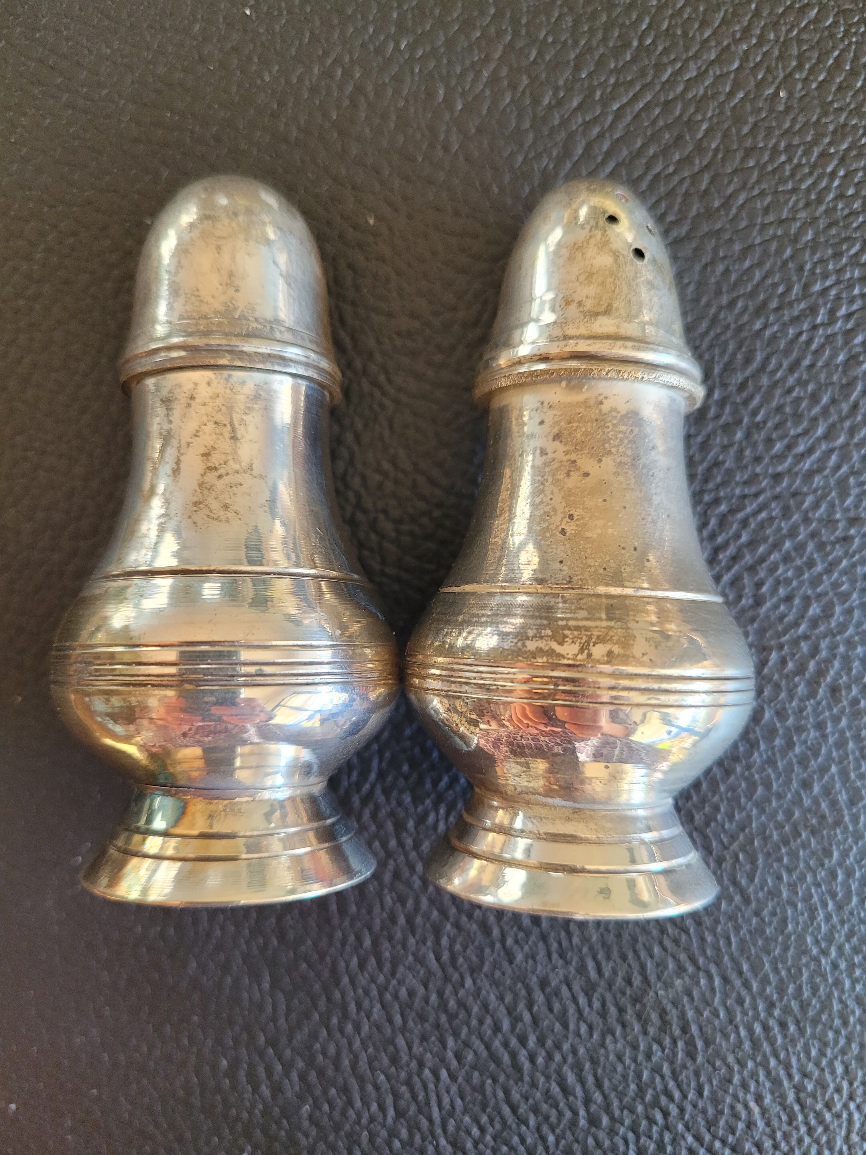 Salt and silver pepper shaker