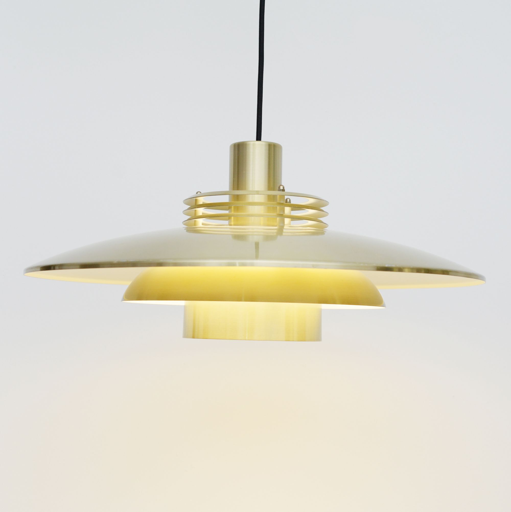Vintage pendant lamp in brass, Denmark 1960s