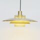 Vintage pendant lamp in brass, Denmark 1960s