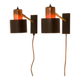 Appliques murales Alfa de Jo Hammerborg pour Fog And Morup, Danemark, années 1970