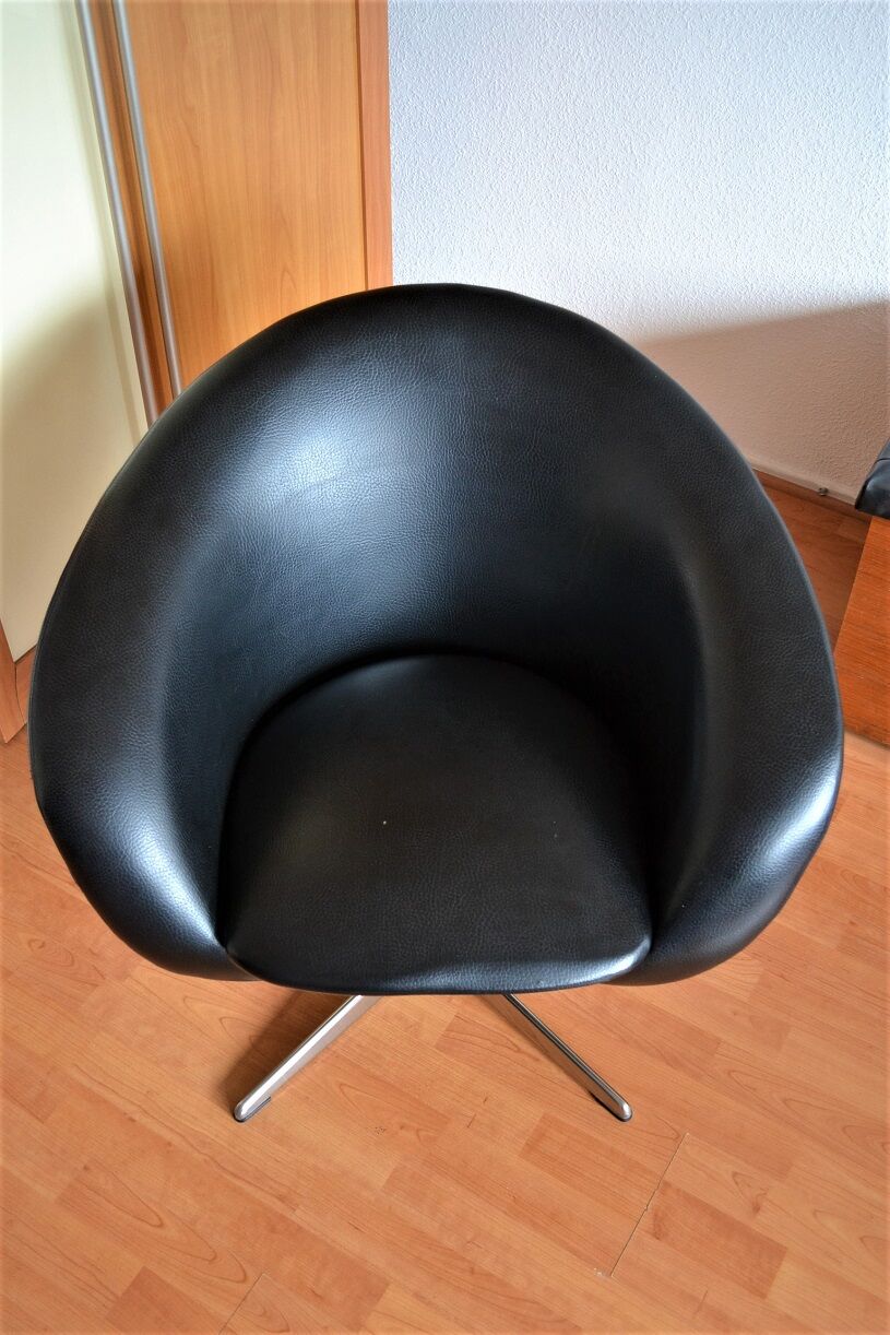 Pivoting armchair 60s 70s