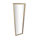 Beveled mirror golden frame 70's 34x124cm