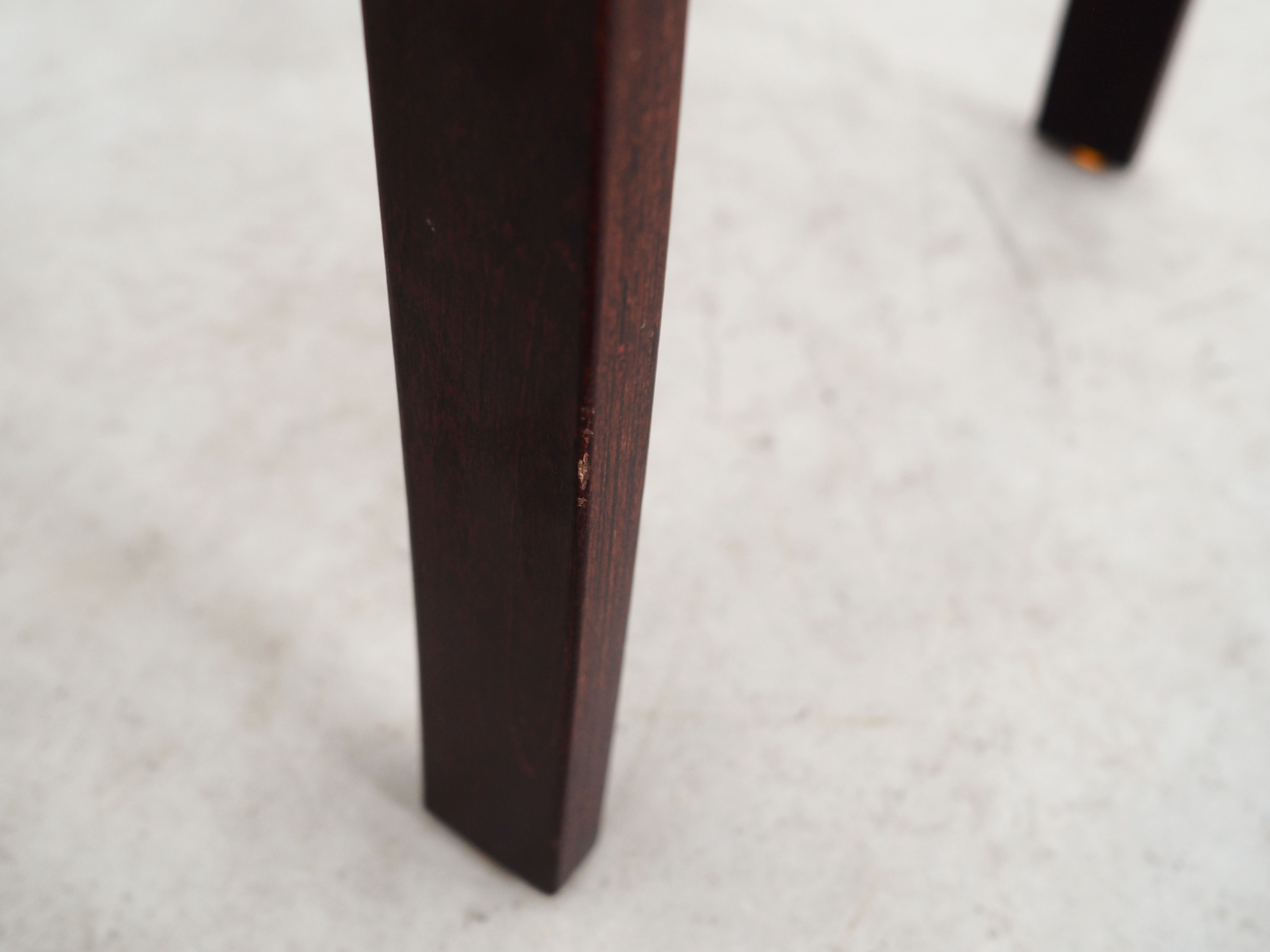 Leather footrest, Danish design, 1960s, production: Denmark