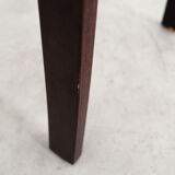 Leather footrest, Danish design, 1960s, production: Denmark