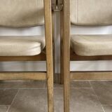 Set of 6 designer wooden chairs