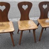 Brutalist chairs deco mountain chalet
