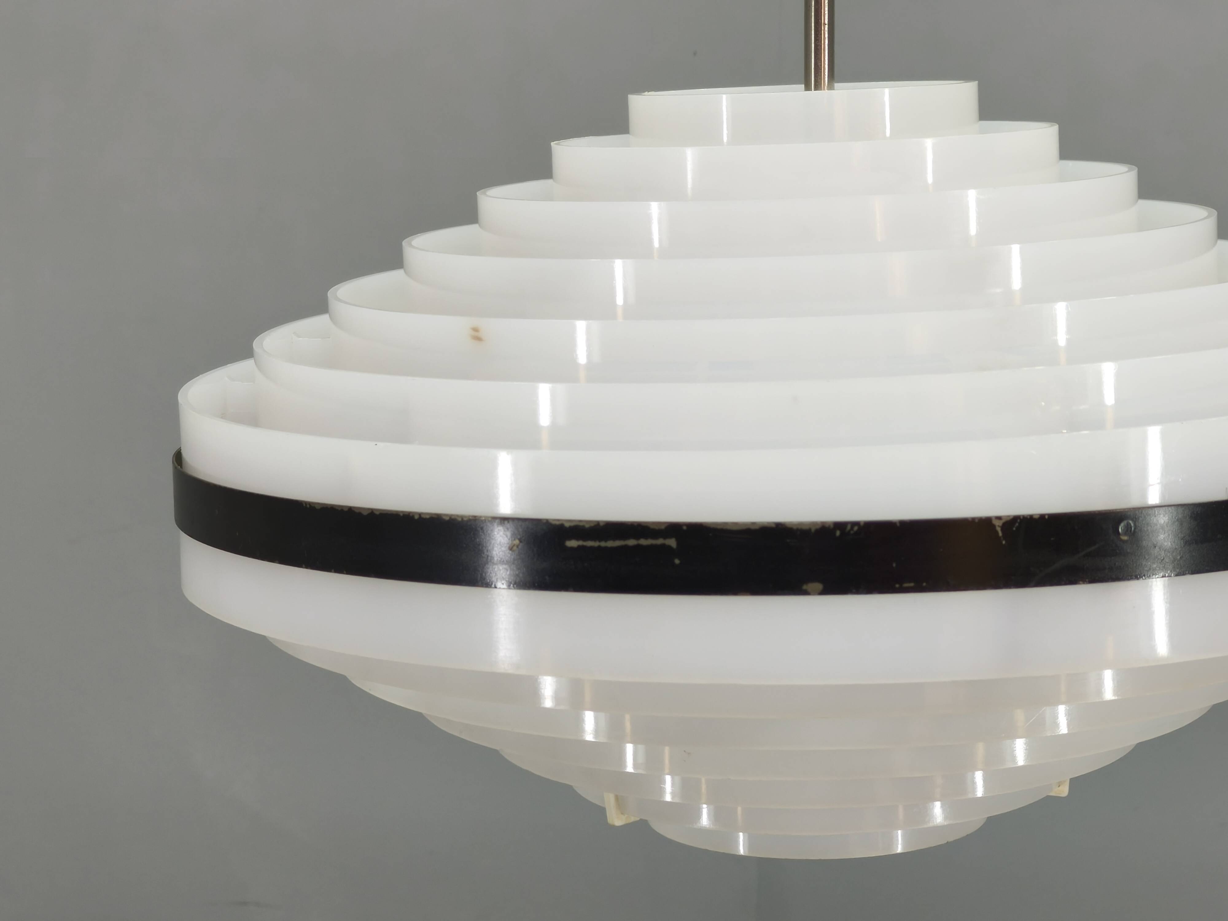 1960s Czechoslovak Space Age UFO Pendant Lamp