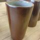 8 glazed stoneware mugs/cups