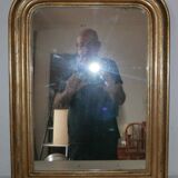 Old mirror louis Phillipe style gilded 670 mm x 510 mm