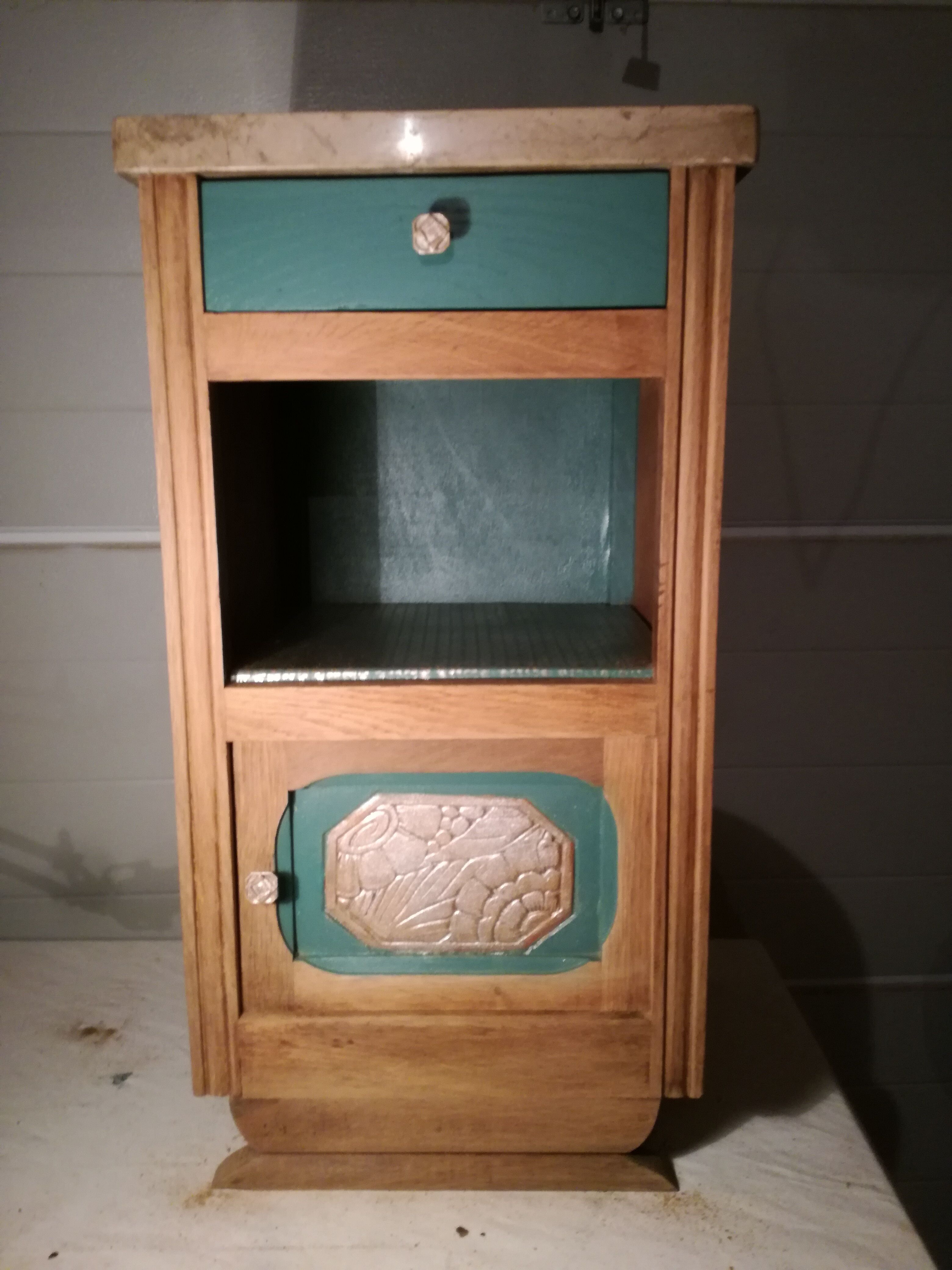 Renovated wood bedside