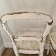 Pair of old white wooden chairs