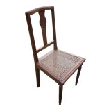 Wooden chair and art-deco annage